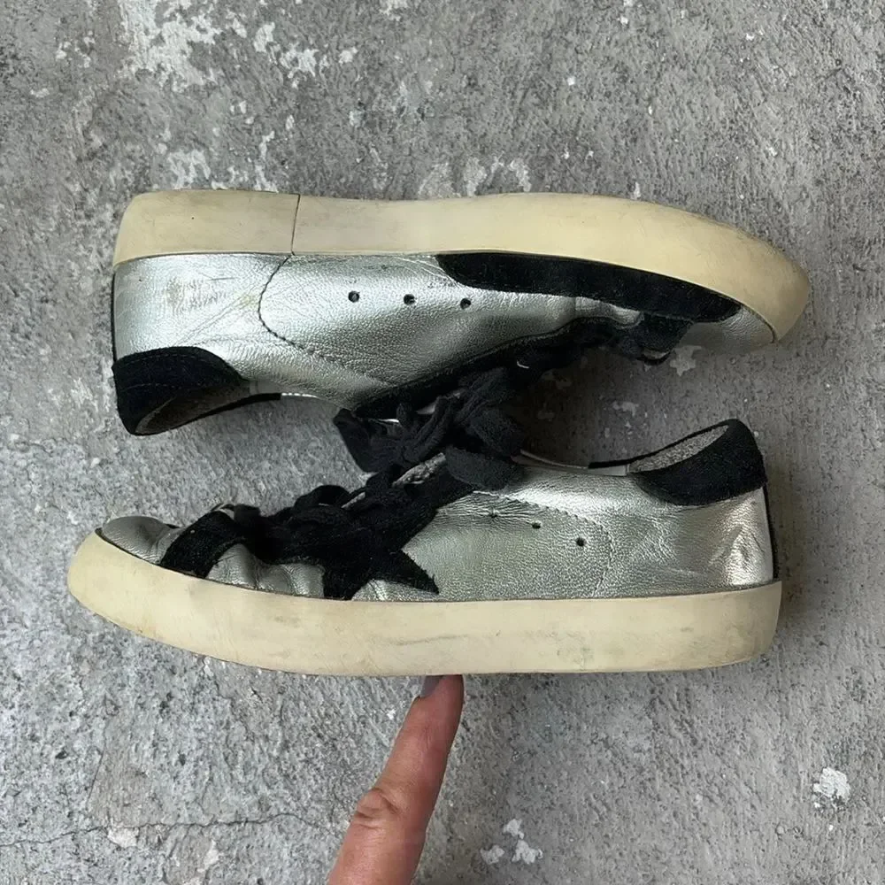 Golden goose, silver,kids, S Starr sneakers